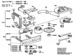 Bosch 0 601 361 103 Gws 24-180 Angle Grinder 230 V / Eu Spare Parts